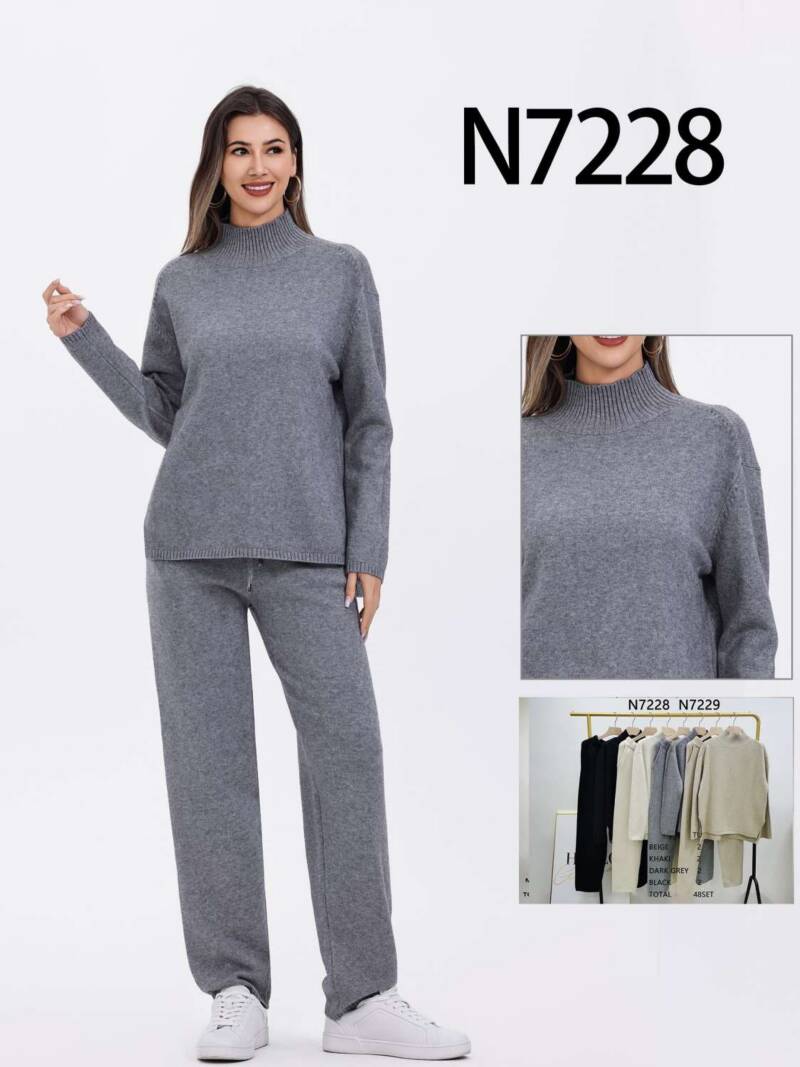 Komplet  damska (Francja produkt) Roz Standard, Mix Kolor .Paczka 8 szt